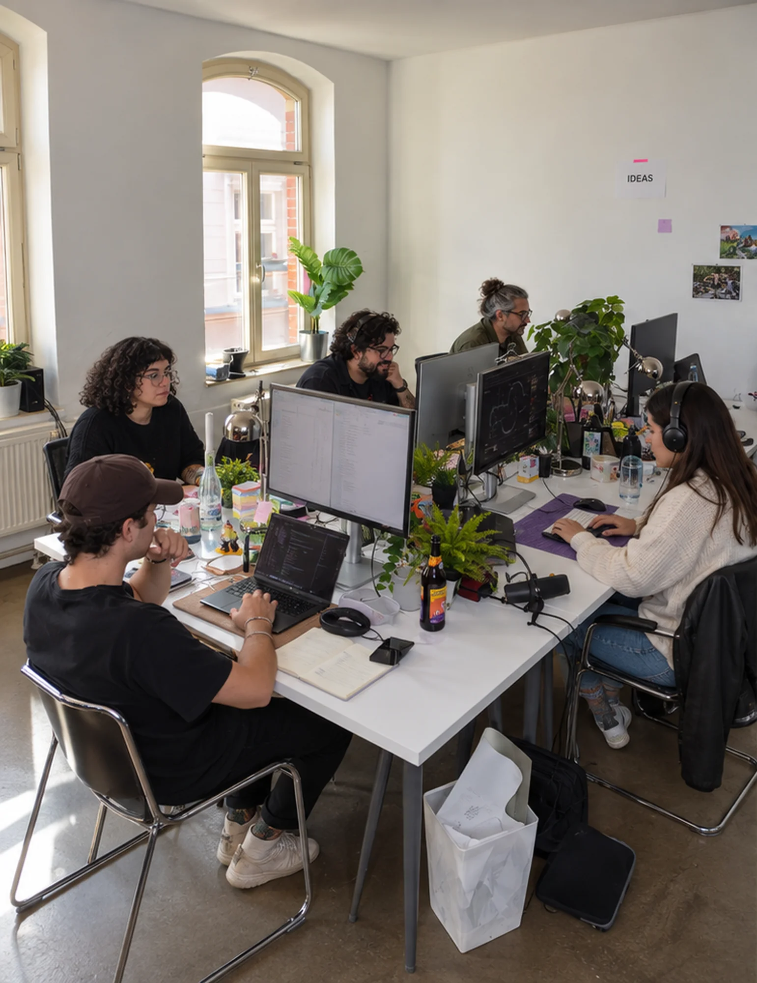Puestos de trabajo: Fernanda Díaz, Andrés Fuentes, Javier Soto.